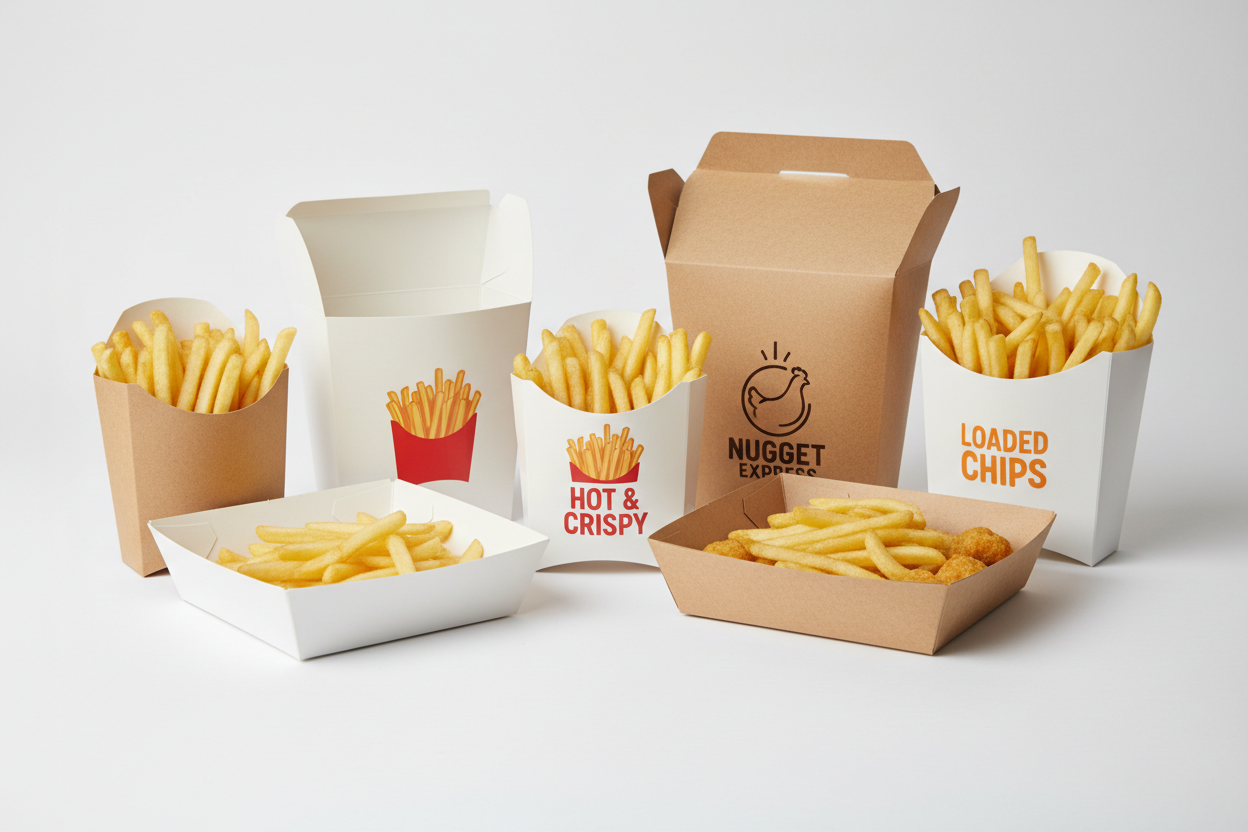 Hot Snack & Chips Boxes – Takeaway Food Boxes Bulk AU – IFPACK