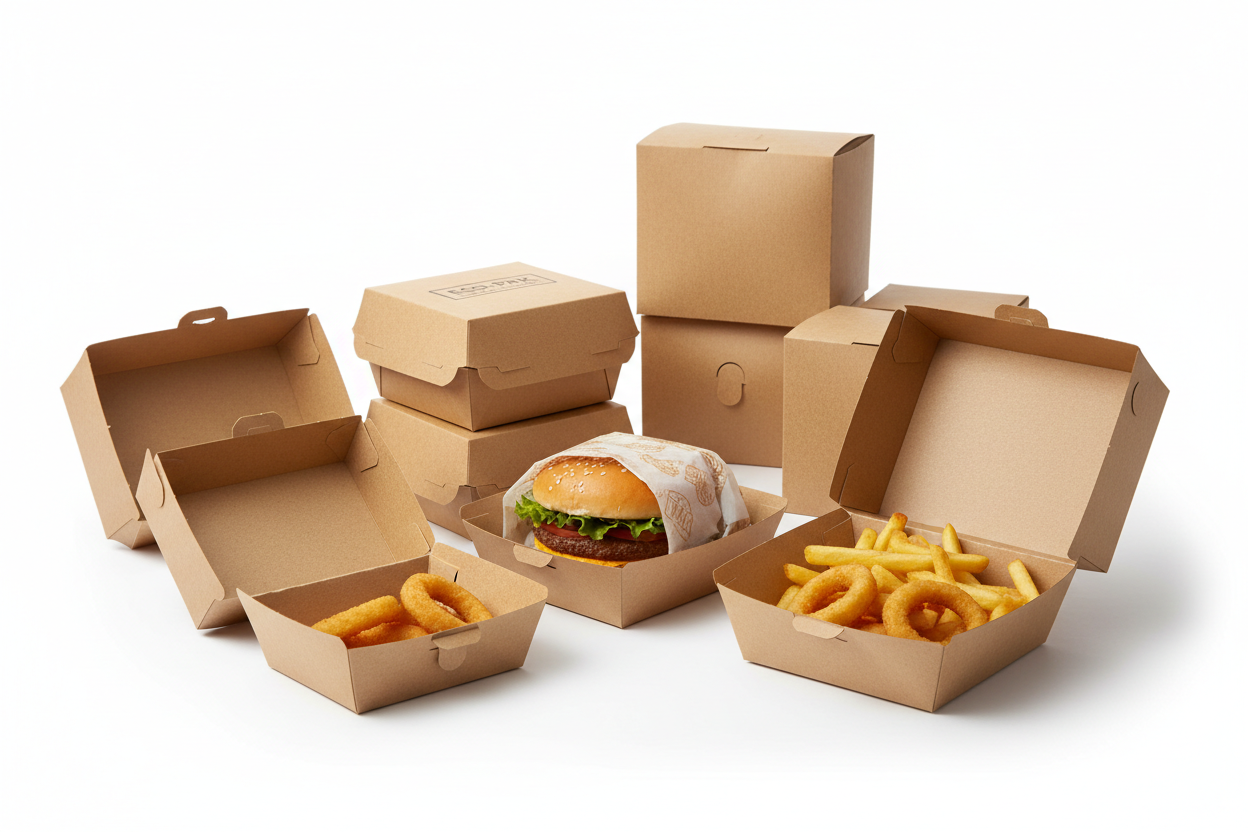 Cardboard Containers, Snack & Burger Boxes | IFPACK