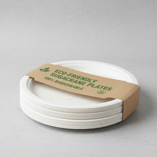 Sugarcane Round Plates