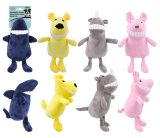 Squeaky Plush Smiling Animal Dog Toy - 12CM x 25CM