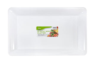 Re-Usable Plastic Platter - 46CM x 28CM