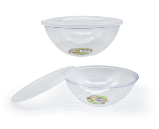 Premium Plastic Serving Bowl with Air Tight Lid - Medium