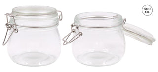 Glass Clip-Lock Jar (ROUND SERIES) - 500ML Capacity