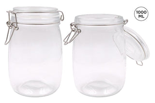 Glass Clip-Lock Jar (ROUND SERIES) - 1000ML Capacity