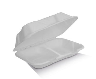 Sugarcane Clamshell/2 Compartments 250pc/ctn