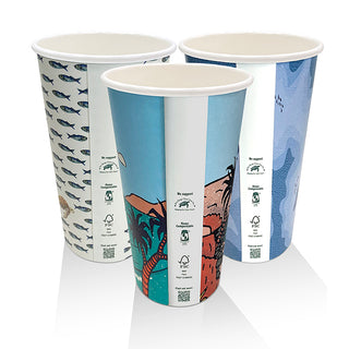 16oz Aqueous Coated Single Wall Cup Art Print