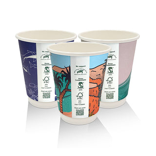 8oz Aqueous Coated Double Wall Cup Art Print