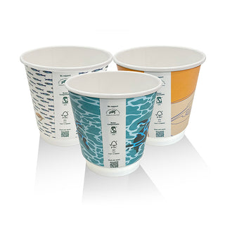 8oz Aqueous Coated Double Wall Cup Art Print  D:90