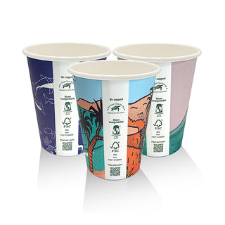 8oz Aqueous Coated Single Wall Cup Art Print