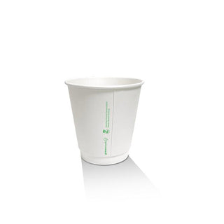 *8oz Aqueous Coated White DW Cup/One -lid -Fits -All 500pc/ctn