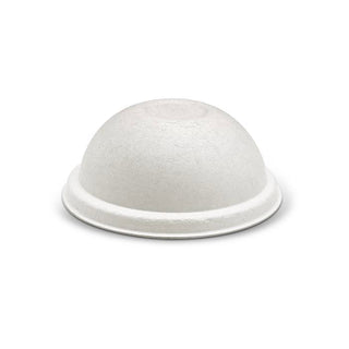 Bagasse Lid-90mm Dome Cup Lid /White 1000pc/ctn