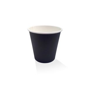 *8oz PE Coated black SW cup/One -Lid – Fits – All 1000pc/ctn