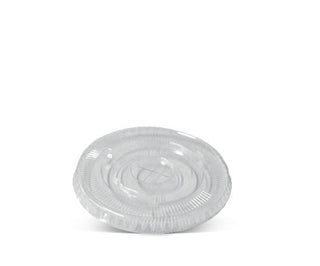 PET Flat lid 90mm with X slot 1000pc/ctn