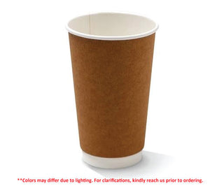 16 oz PE Coated DW Cup/Kraft 500pc/ctn