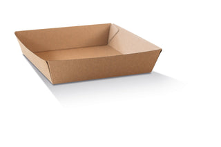 Tray Large/ Corrugated Plain/Brown 250pc/ctn