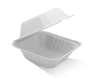 6” Clamshell Hamburger Sugarcane 400pc/ctn