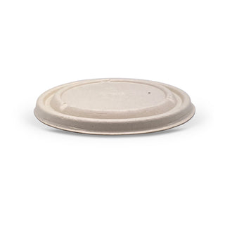 Unbleached sugarcane lid for takeaway bowl 300pc/ctn