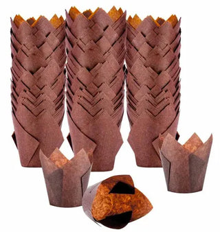 Muffin Liners Brown Lrg 200's