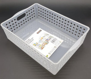 Plastic Storage Basket - 30.5CM x 21CM x 8.5CM