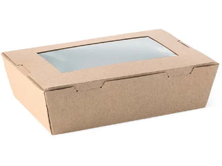 WINDOW LUNCH BOX Small Kraft 200pcs