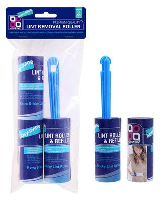Lint Removal Roller W/ 3 Refill Rolls