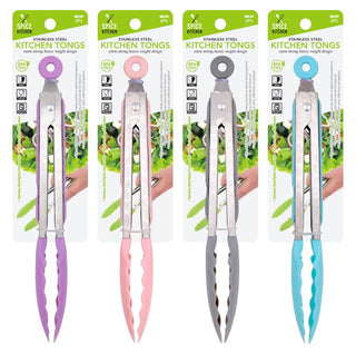 Nylon Tipped 7' Stainless Steel Kitchen Tongs