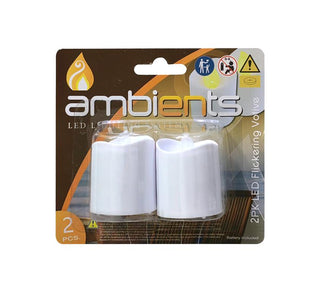 2PK Flickering L.E.D Votives