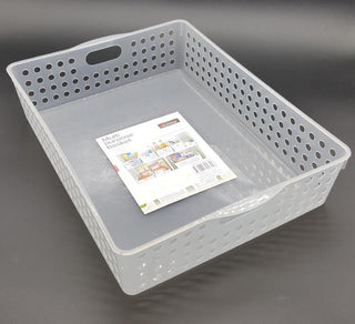 Plastic Storage Basket - 35.5CM x 26CM x 8CM