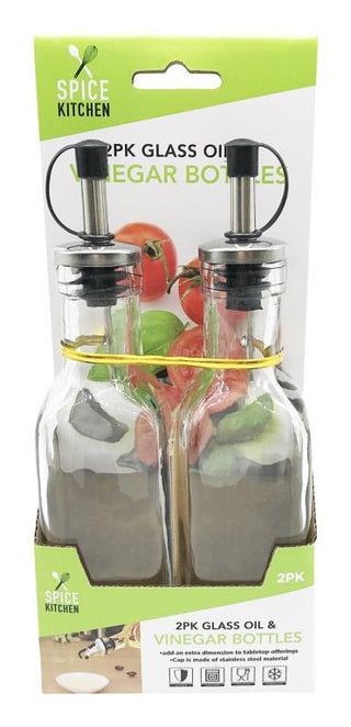 2PK Oil & Vinegar Glass Bottles
