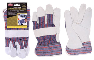 Premium Heavy Duty Leather Gardening/Work Gloves