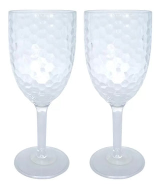 Plastic Ripple Style Wine Glass-350ML