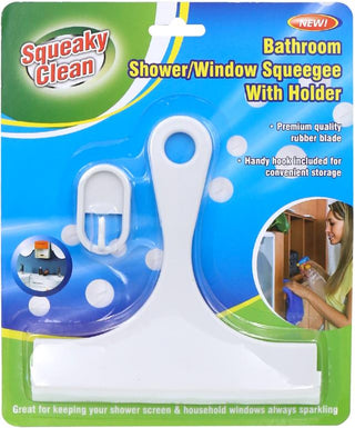 Bathroom Shower/Cleaning Squeegee With Holder