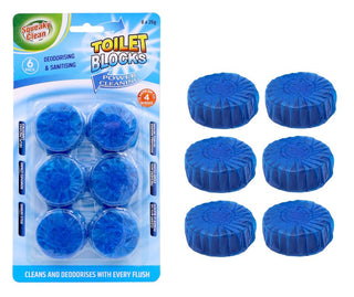 6PK Toilet Tablets - Power Blue Series
