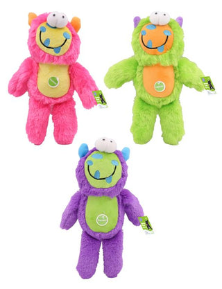 Plush Squeaky Pet Toys-Ziggle Monster Series
