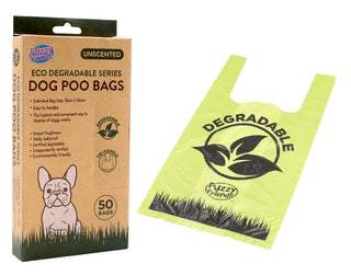50PK ECO Degradable Series Unscented Poo Bags -18CM x 34CM