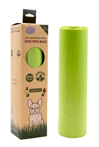 200PK Degradable Series Poo Bags-21CM x 31CM