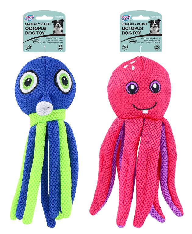Squeaky Jumbo Plush Octopus Toy – 33 cm Fun Companion – IFPACK