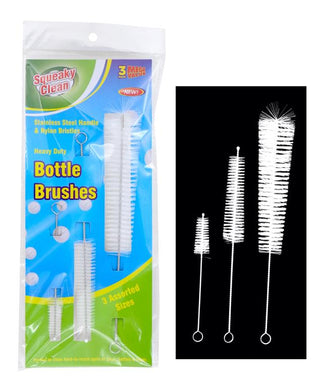 3PK Steel Bottle Cleaning Brushes
