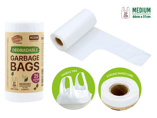 25PK Degradable Series Bin Liners-27LTR (MEDIUM)