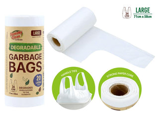 20PK Degradable Series Bin Liners-34LTR (LARGE)