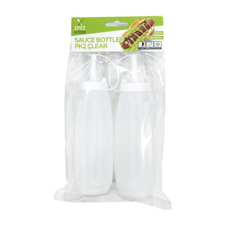 2PK Clear Series Sauce Bottles