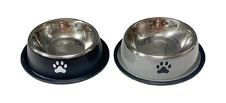 Stainless Steel Bowl Paw Print Series - Medium