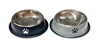 Stainless Steel Bowl Paw Print Series - Large