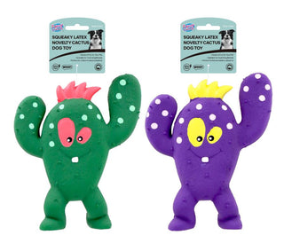 Squeaky Latex Novelty Cactus Dog Toy