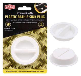 Plastic Bath & Sink Plug - 50MM