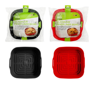 Silicone Series Re-Usable Air Fryer Liner Basket-20CM x 20CM x 5.5CM
