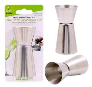 Premium Stainless Steel 25ML/50ML Dual Steel Measuring Cup