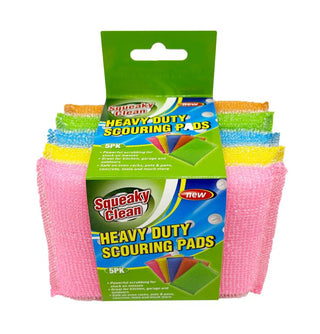 5PK Heavy Duty Scouring Cleaning Pads