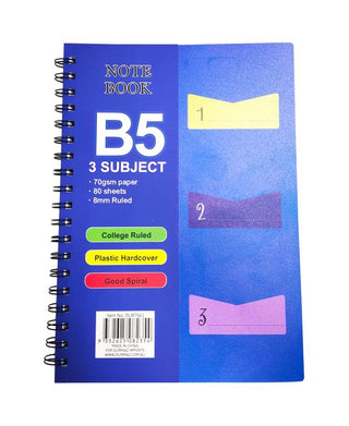 3 Subject Notebook - B5