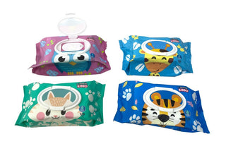 120PK Bulk Pack Baby Wipes - Cartoon Series